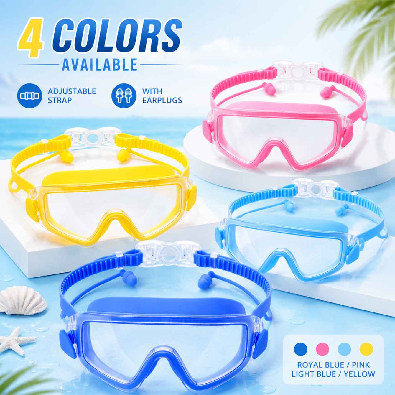 Anti Pollution Mask - 1 szt. Okulary do pływania, maska