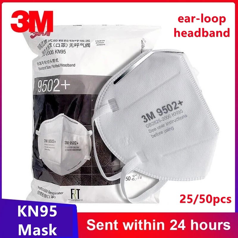 3M Mask 9502+ - 3M KN95 oryginalna maska ochronna na